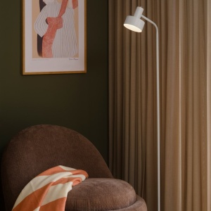 Lampadar/Lampa de podea Design Nordic, Matis alb - Img 2