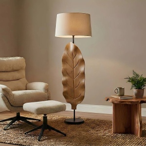 Lampadar, Lampa de podea din lemn LEAF 130cm - Img 3