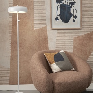 Lampadar/Lampa de podea din metal Porto alb 141658 universul-luminii.ro