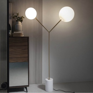 Lampadar, Lampa de podea eleganta design minimalist Golden
