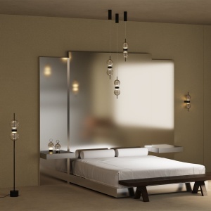 Lampadar, Lampa de podea LED Double Moon - Img 5