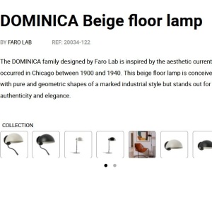 Lampadar/Lampa de podea metal stil industrial DOMINICA negru/bej 141308 universul-luminii.ro