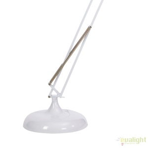 Lampadar, lampa de podea moderna, brat articulat, finisaj alb, GIANT-XL-W MUNO Design 62678 universul-luminii.ro