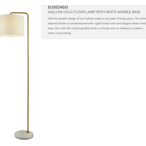Lampadar / Lampa de podea moderna design elegant Gallow EU5024GO SRT - Img 3