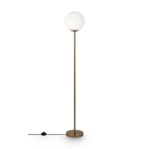 Lampadar, Lampa de podea moderna RING alama 212108 universul-luminii.ro