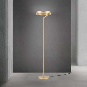 Lampadar LED circular iluminat sus si jos KOLK auriu periat - Img 8