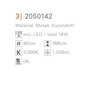 Lampadar LED design modern Loop Line crom 2050142 NV 69808 universul-luminii.ro