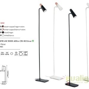 Lampadar LED design modern minimalist LAO negru 29049 - Img 3