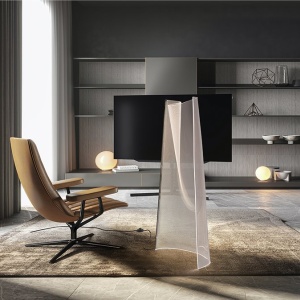 Lampadar LED design ultra-modern Velos crom - Img 2