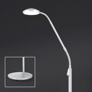 Lampadar LED dimabil stil modern Cobra satin chrome - Img 1