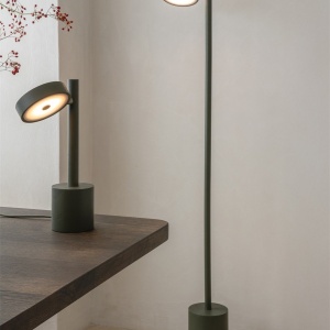 Lampadar LED din lemn de frasin verde Okinawa - Img 3
