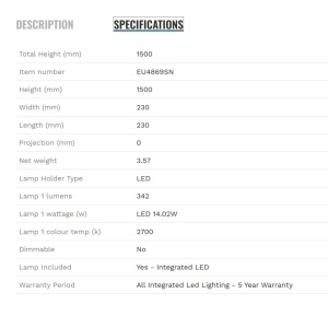 Lampadar LED/Lampa de podea design minimalist Tubes - Img 4