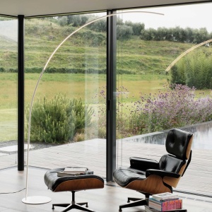 Lampadar LED modern tip arc Comet pt negru - Img 2