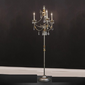 Lampadar LUX super elegant cristal cu 3 brate Miramare STL 12-1150/3 silber-goldOR