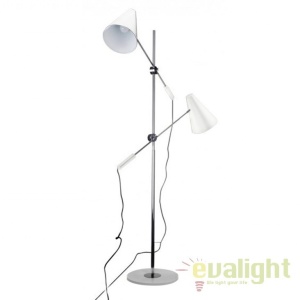 Lampadar reglabil design modern Kaja alb - Img 1