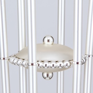 Lampadar stil clasic cu cristale Swarovski Giada argintiu mat 181418 universul-luminii.ro