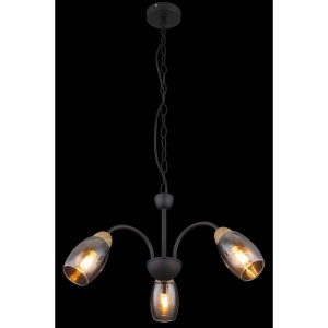 Lustra 3L design modern Gerly negru 135158 universul-luminii.ro