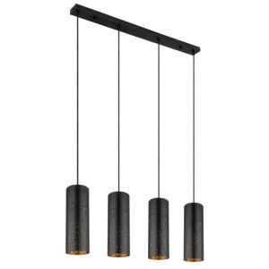 Lustra 4L design modern Crocky negru, auriu - Img 2