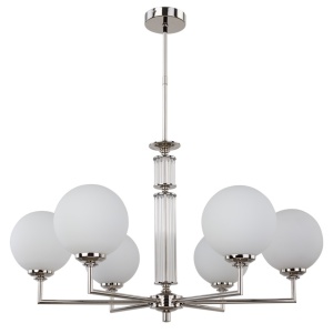 Lustra 6 brate moderna realizata manual Artu Glass