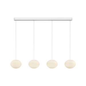 Lustra alba cu 3 pendule LED Spume