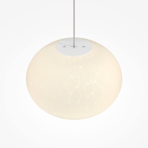 Lustra alba cu 3 pendule LED Spume - Img 3