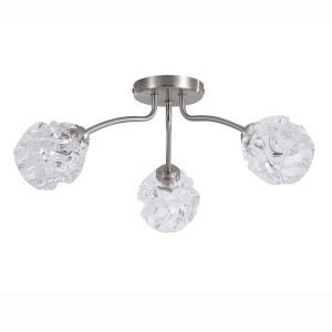 Lustra aplicata 3 becuri metal nickel satinat Astral