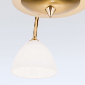 Lustra aplicata 5 brate elegant design modern OPALDESIGN, auriu mat 241268 universul-luminii.ro