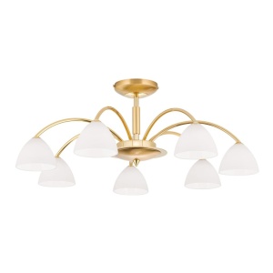 Lustra aplicata 7 brate elegant design modern OPALDESIGN, auriu mat - Img 3
