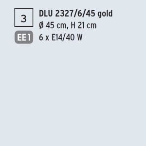 Lustra aplicata cristal Schöler design de lux Sheraton 55cm, 24K gold plated 198658 universul-luminii.ro