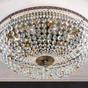 Lustra aplicata cristal Schöler design de lux Sheraton 65cm, antique brass 96258 universul-luminii.ro