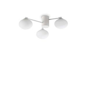 Lustra aplicata design modern Hermes pl3 d60 alba - Img 1