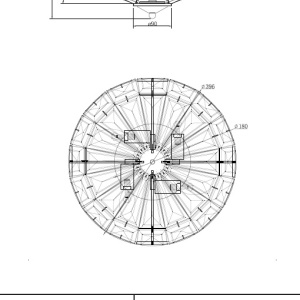 Lustra aplicata design neoclasic Facet auriu, diametru 39,6cm 100868 universul-luminii.ro