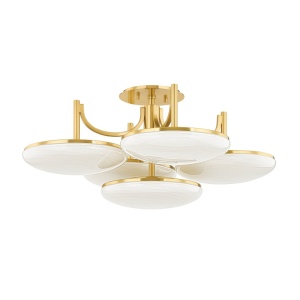 Lustra Aplicata LED, Sticla Gravata, Design Lux, Alama, Bregman