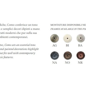 Lustra clasica realizata manual din ceramica COMO 218218 universul-luminii.ro