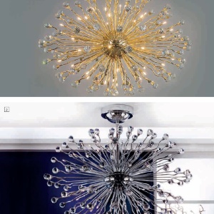 Lustra cristal Swarovski Spectra design modern de lux GALAXY 42L, 24K gold plated 95708 universul-luminii.ro