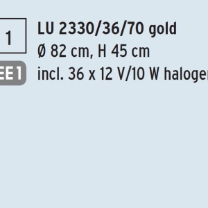Lustra cristal Swarovski Spectra design modern de lux GALAXY Oval 36L auriu 95668 universul-luminii.ro