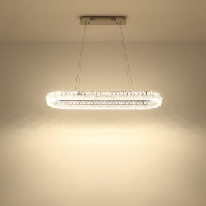 Lustra cristale din sticla LED CCT cu telecomanda LAUREL - Img 2