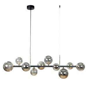 Lustra cu 10 surse de lumina SERENITY negru