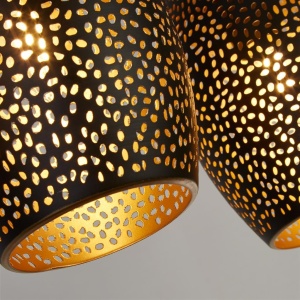 Lustra cu 3 pendule design modern Laser Cut Metal 111068 universul-luminii.ro