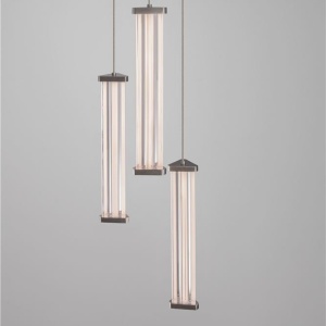Lustra cu 3 pendule LED 2700K PHEME nickel satinat - Img 4