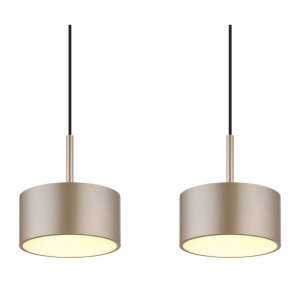 Lustra cu 4 Pendule LED sampanie negru RAYMOND - Img 4