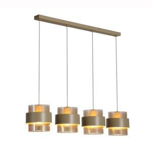 Lustra cu 4 pendule stil scandinav Royal chihlimbar