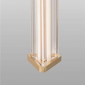 Lustra cu 5 pendule LED 2700K PHEME auriu periat - Img 2