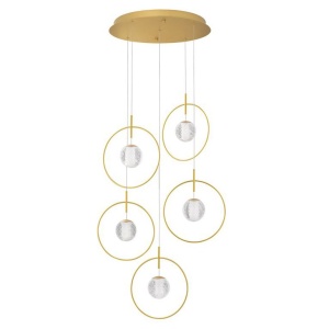 Lustra cu 5 pendule LED design modern ATOS