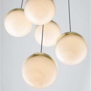 Lustra cu 5 Pendule LED stil modern ALAZ - Img 5
