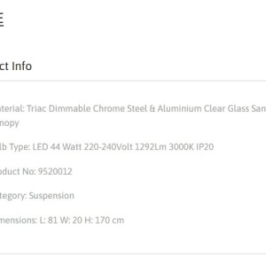 Lustra cu 6 pendule LED design modern LUNE 152058 universul-luminii.ro