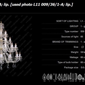 Lustra cu 66 brate cristal Bohemia L11 009/66/1-A 65818 universul-luminii.ro