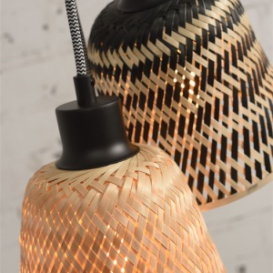 Lustra cu 7 pendule din bambus KALIMANTAN 89168 universul-luminii.ro