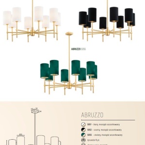 Lustra cu 8 brate eleganta ABRUZZO verde 115798 universul-luminii.ro