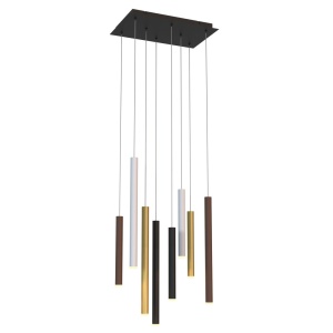 Lustra cu 8 pendule LED design modern minimalist CALA multicolor - Img 1